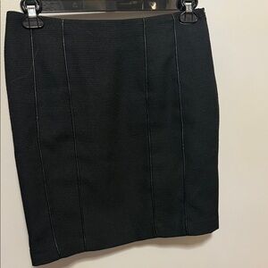 Mario Serrani Classic Black Pencil Skirt